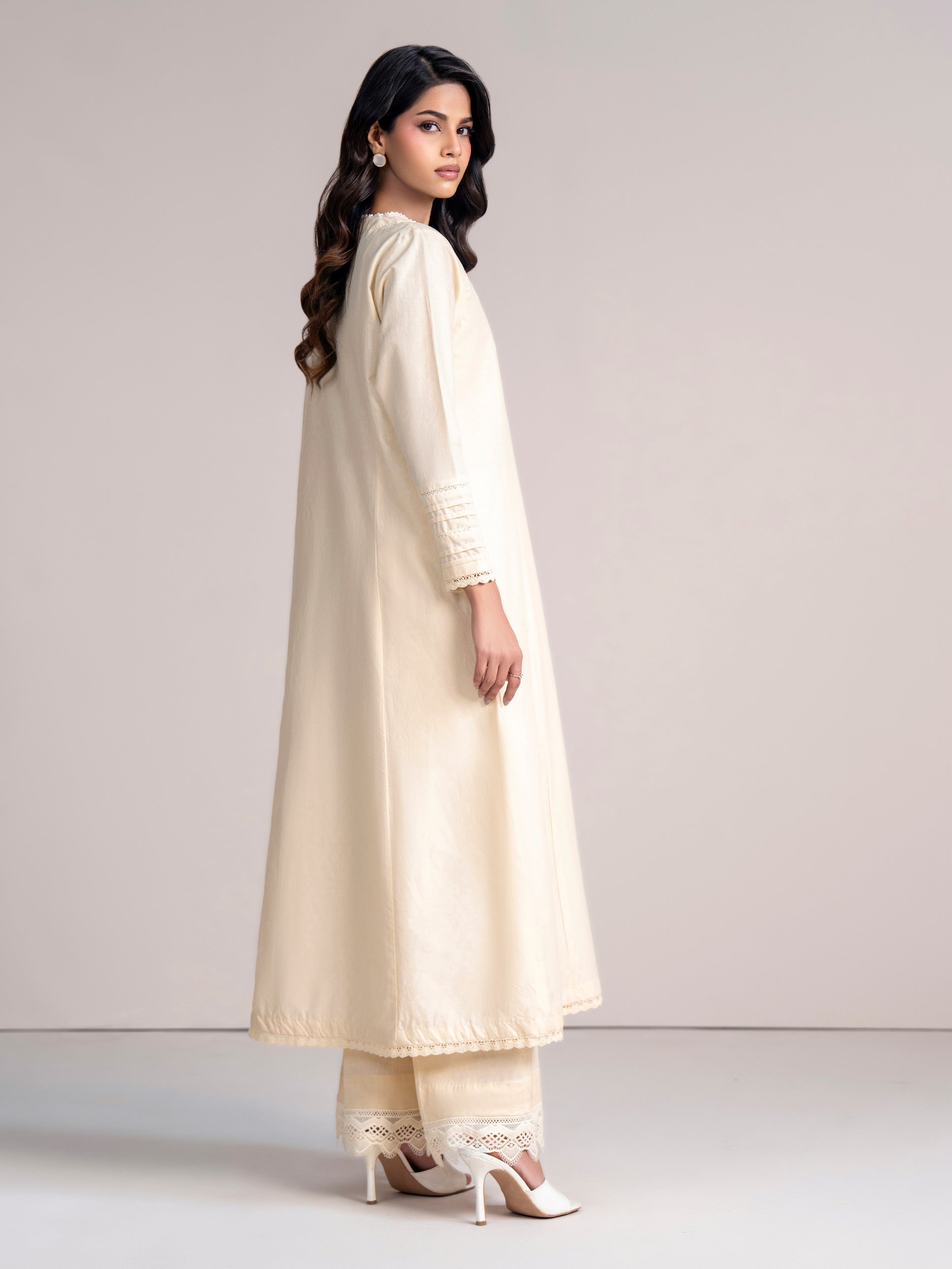 2 Piece Self Jacquard Suit (Pret)