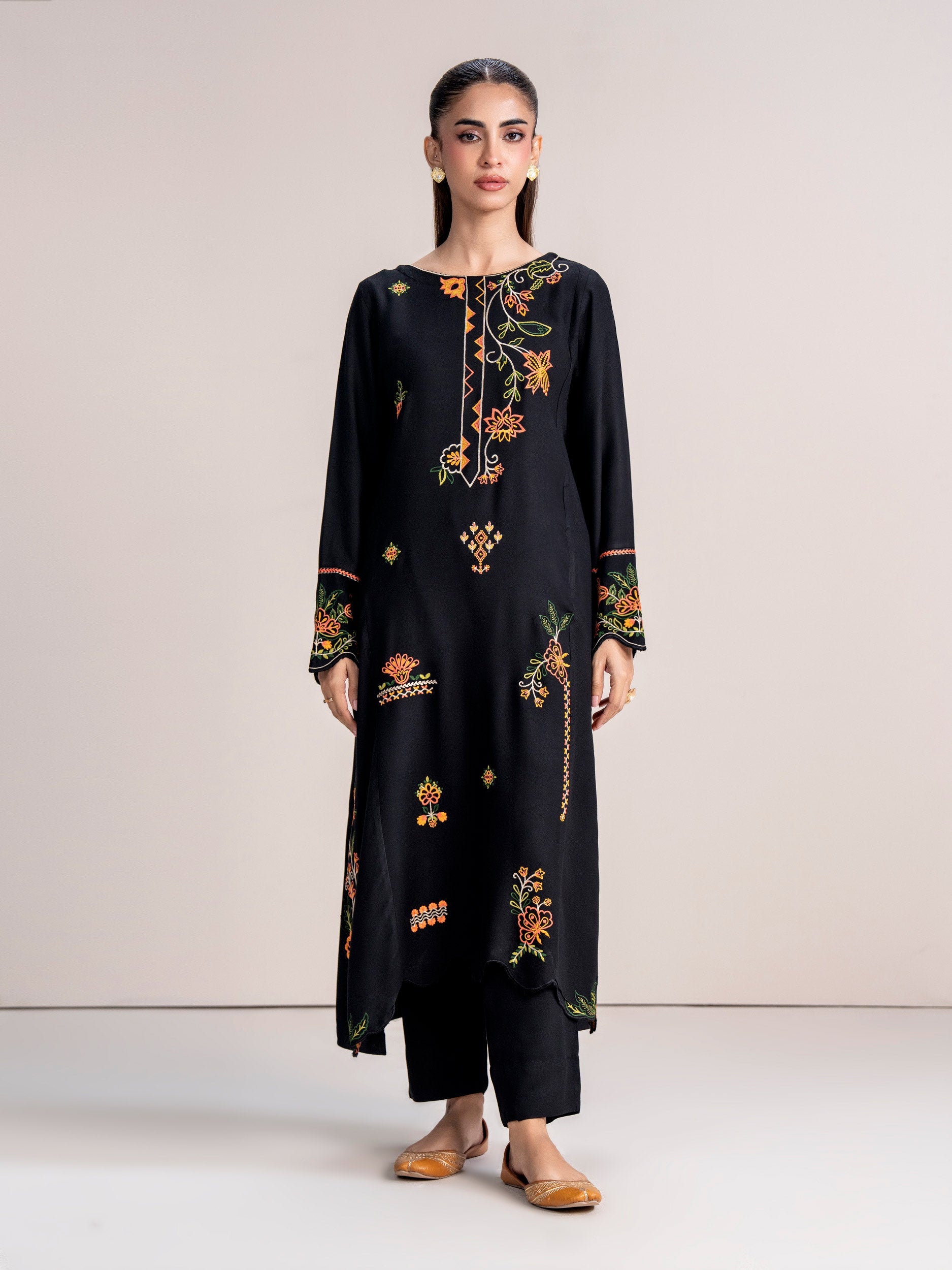 2 Piece Marina Suit- Embroidered (Pret)