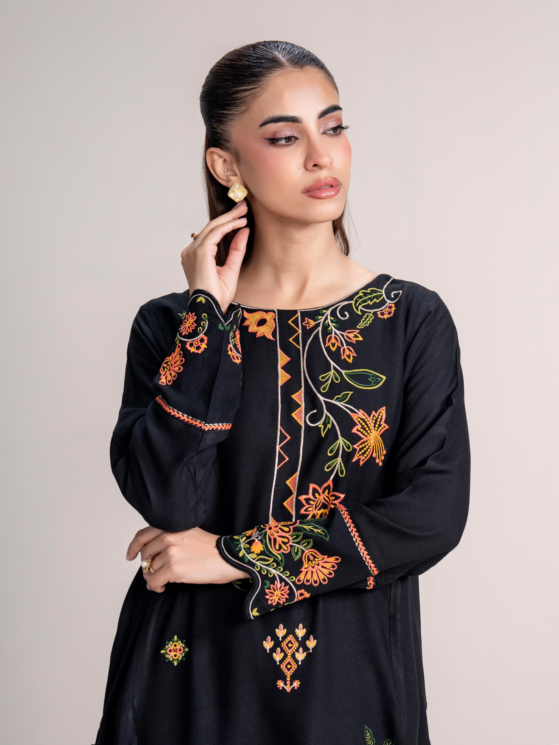 2 Piece Marina Suit- Embroidered (Pret)