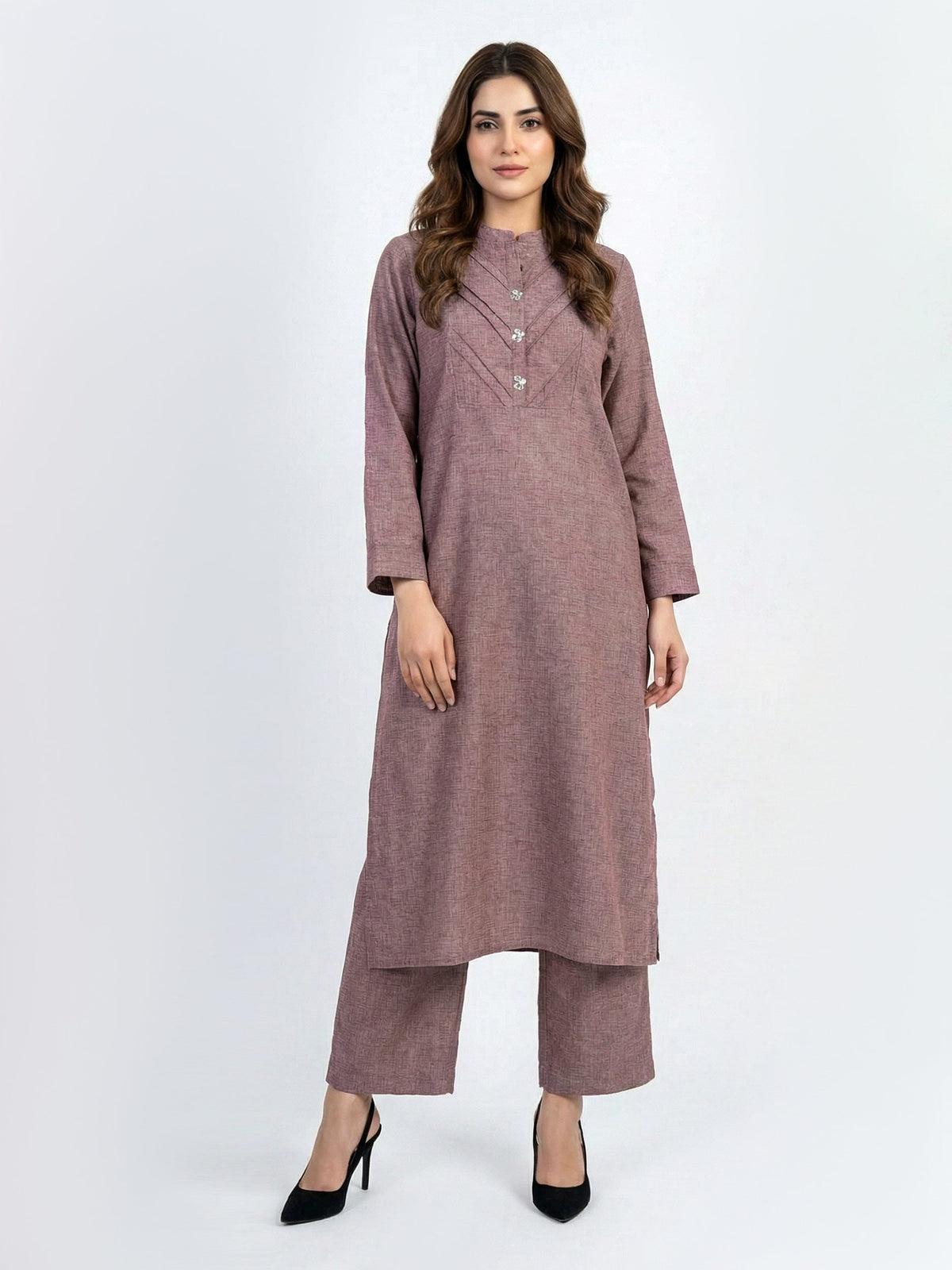 2 Piece Yarn Dyed Suit (Pret)