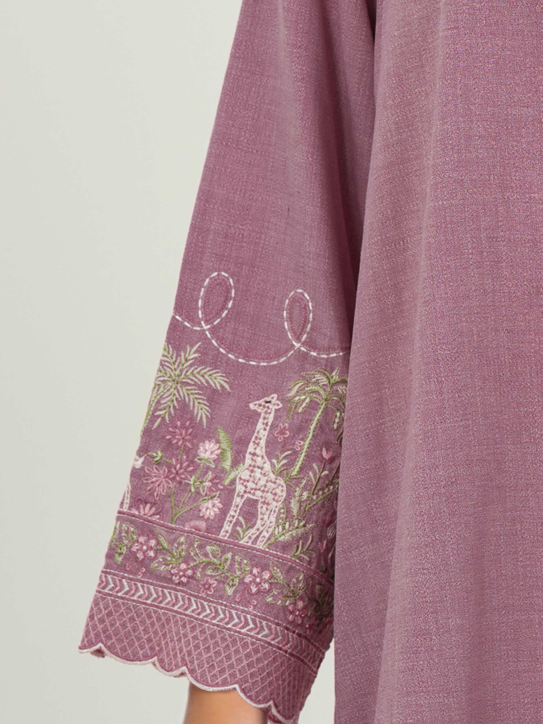 2 Piece Yarn Dyed Suit- Embroidered (Pret)