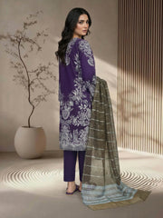 3 Piece Lawn Suit- Embroidered (Pret)