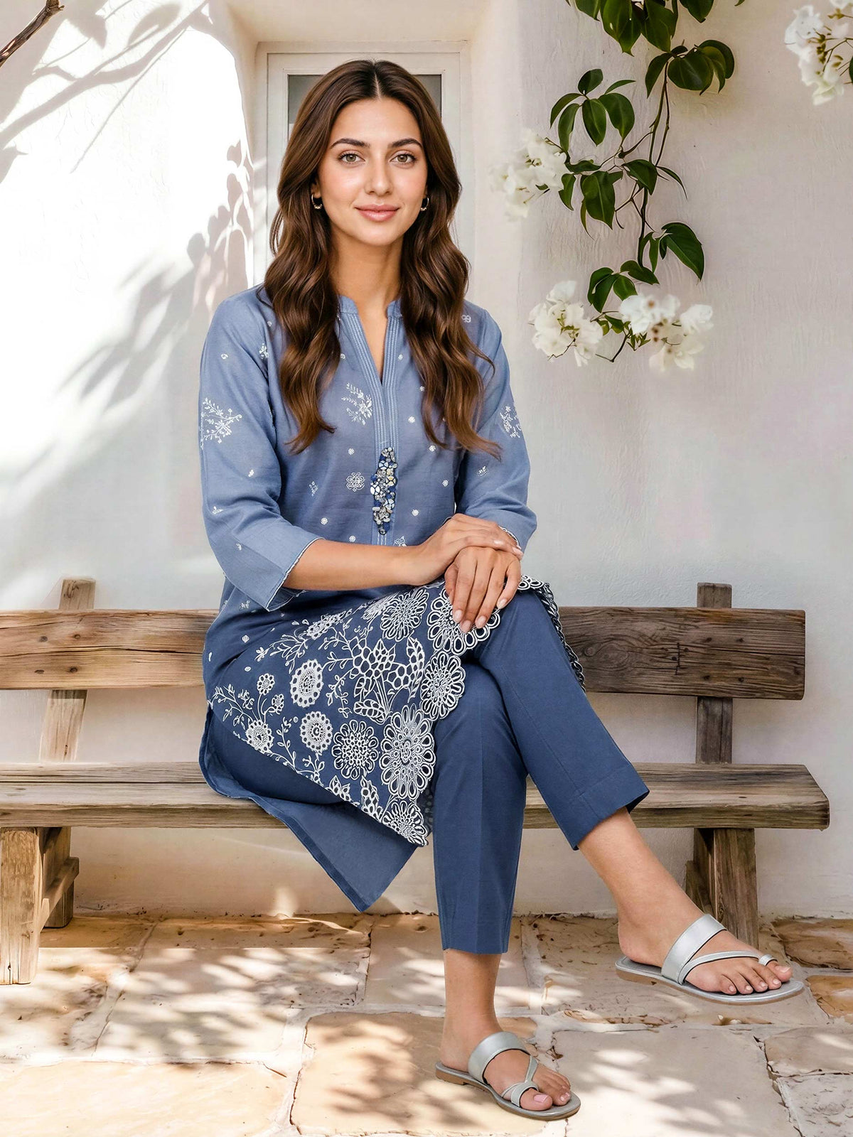2 Piece Lawn Suit- Embroidered (Pret)