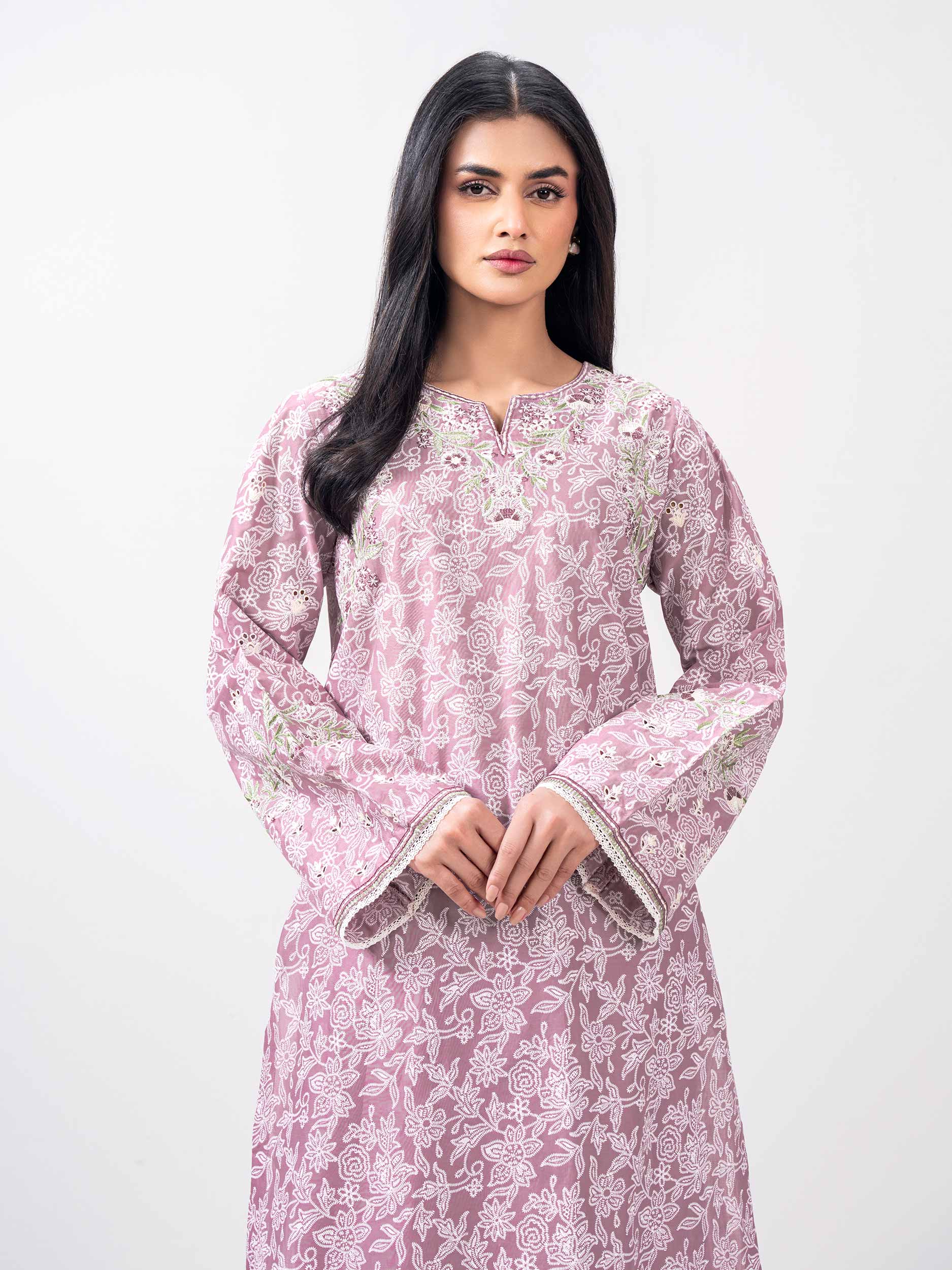 2 Piece Lawn Suit- Embroidered (Pret)