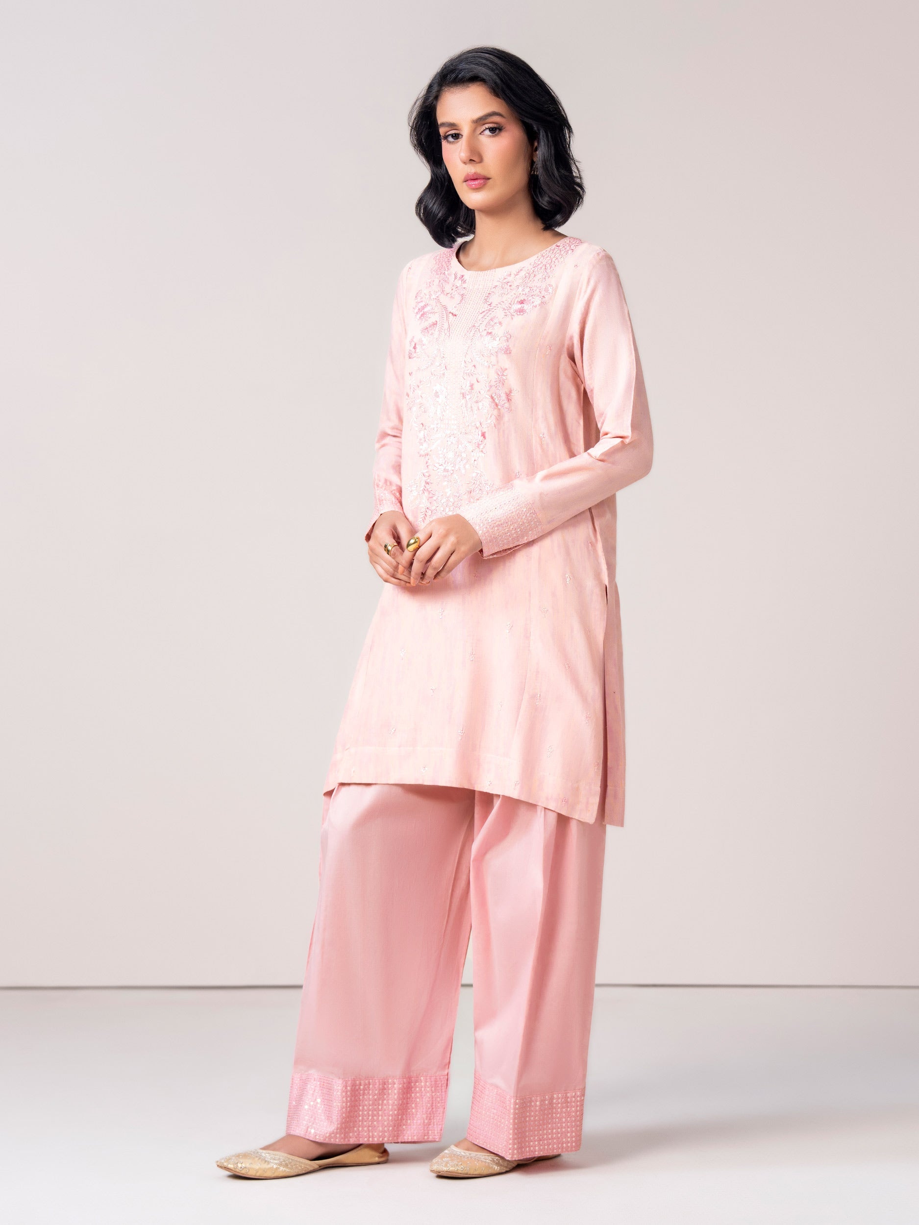 2 Viscose Suit- Embroidered (Pret)