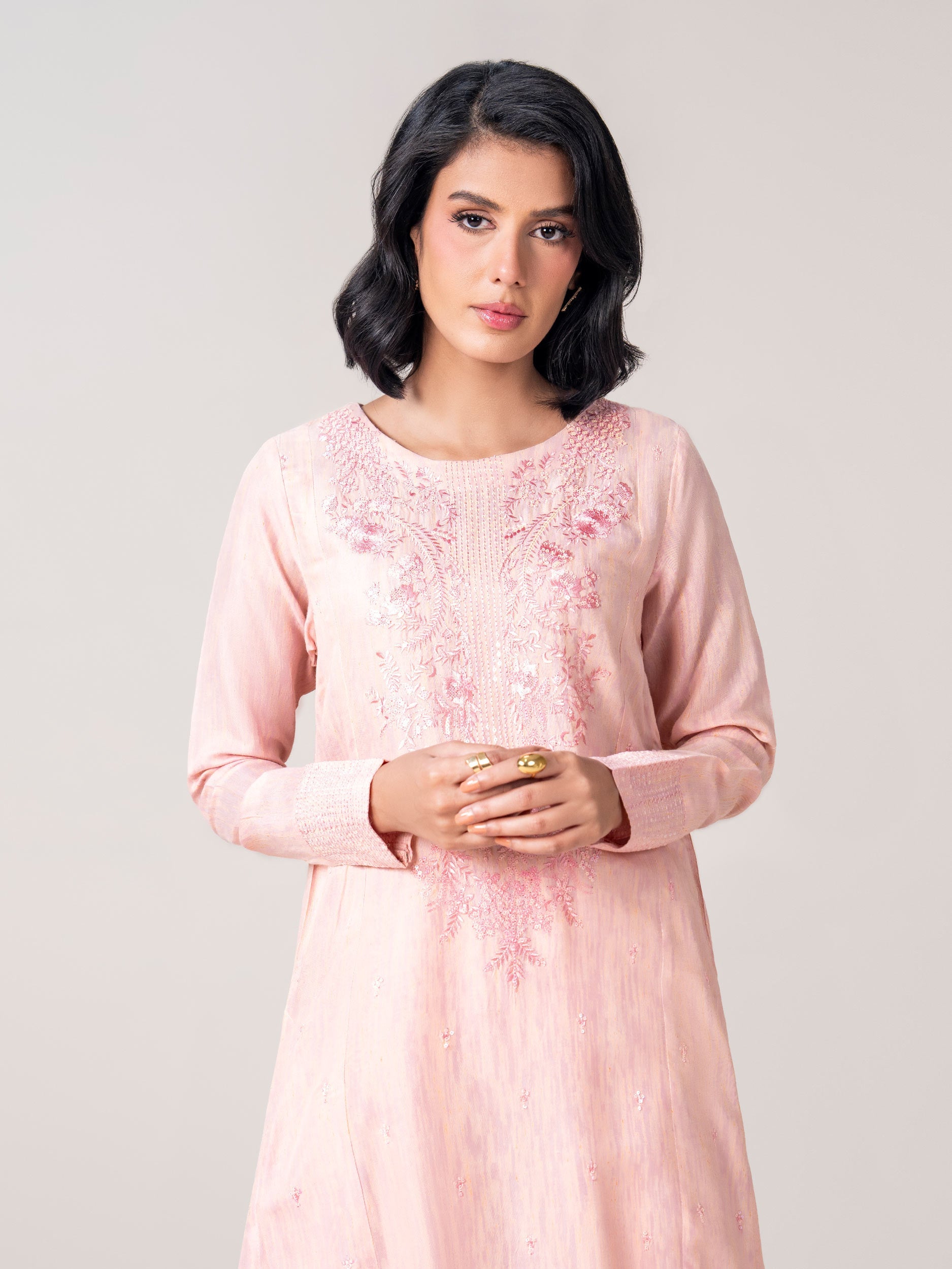 2 Viscose Suit- Embroidered (Pret)