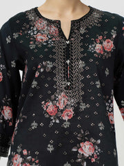 2 Piece Satin Suit- Embroidered (Pret)