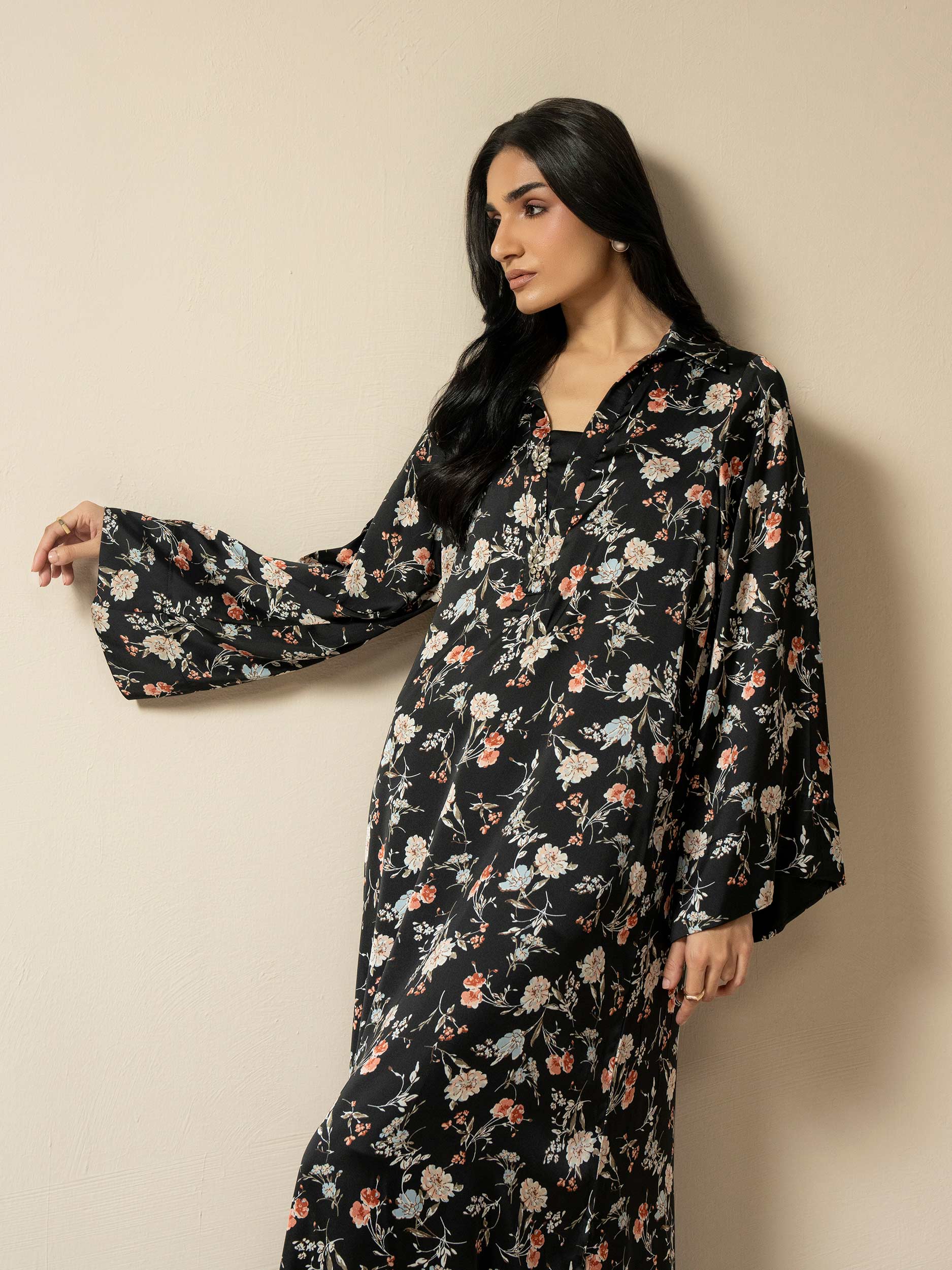 Silk Shirt-Printed (Pret)