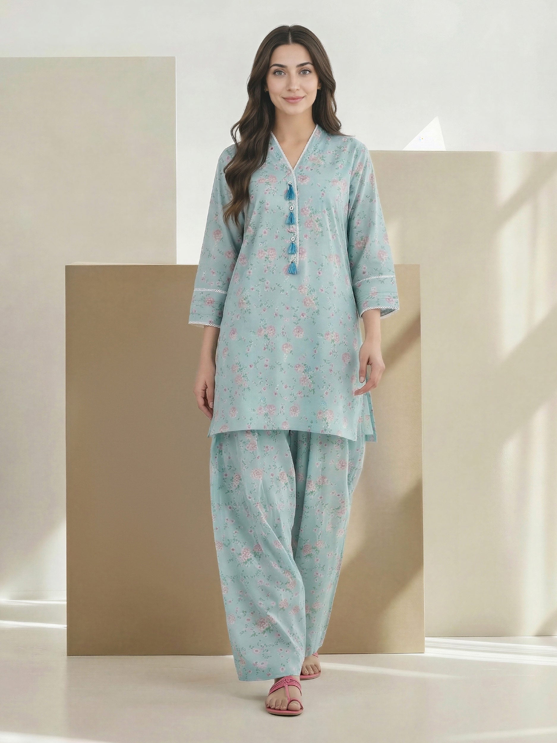 2 Piece Lawn Suit (Pret)