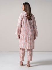 2-Piece Cambric Slub Suit-Embroidered (Pret)