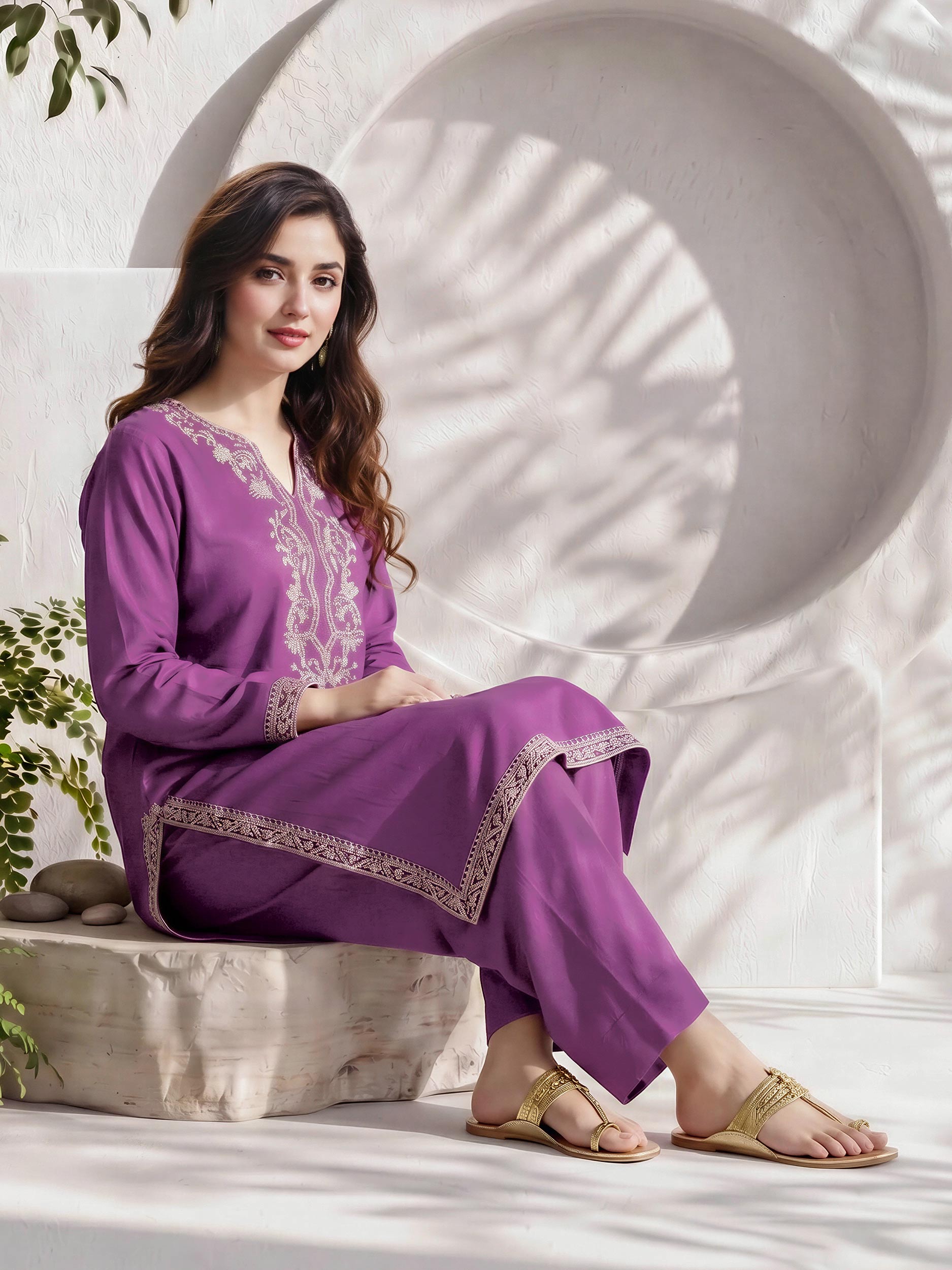 2 Piece Lawn Suit- Embroidered (Pret)