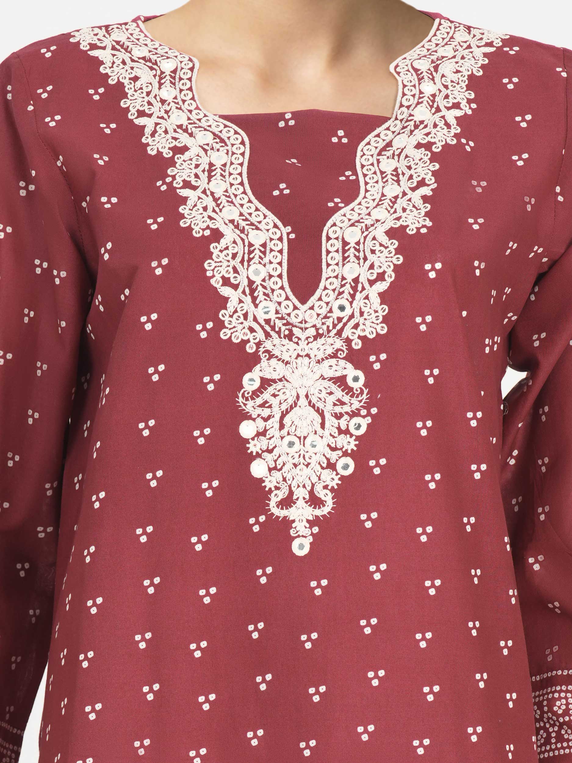 3 Piece Lawn Suit- Embroidered (Pret)