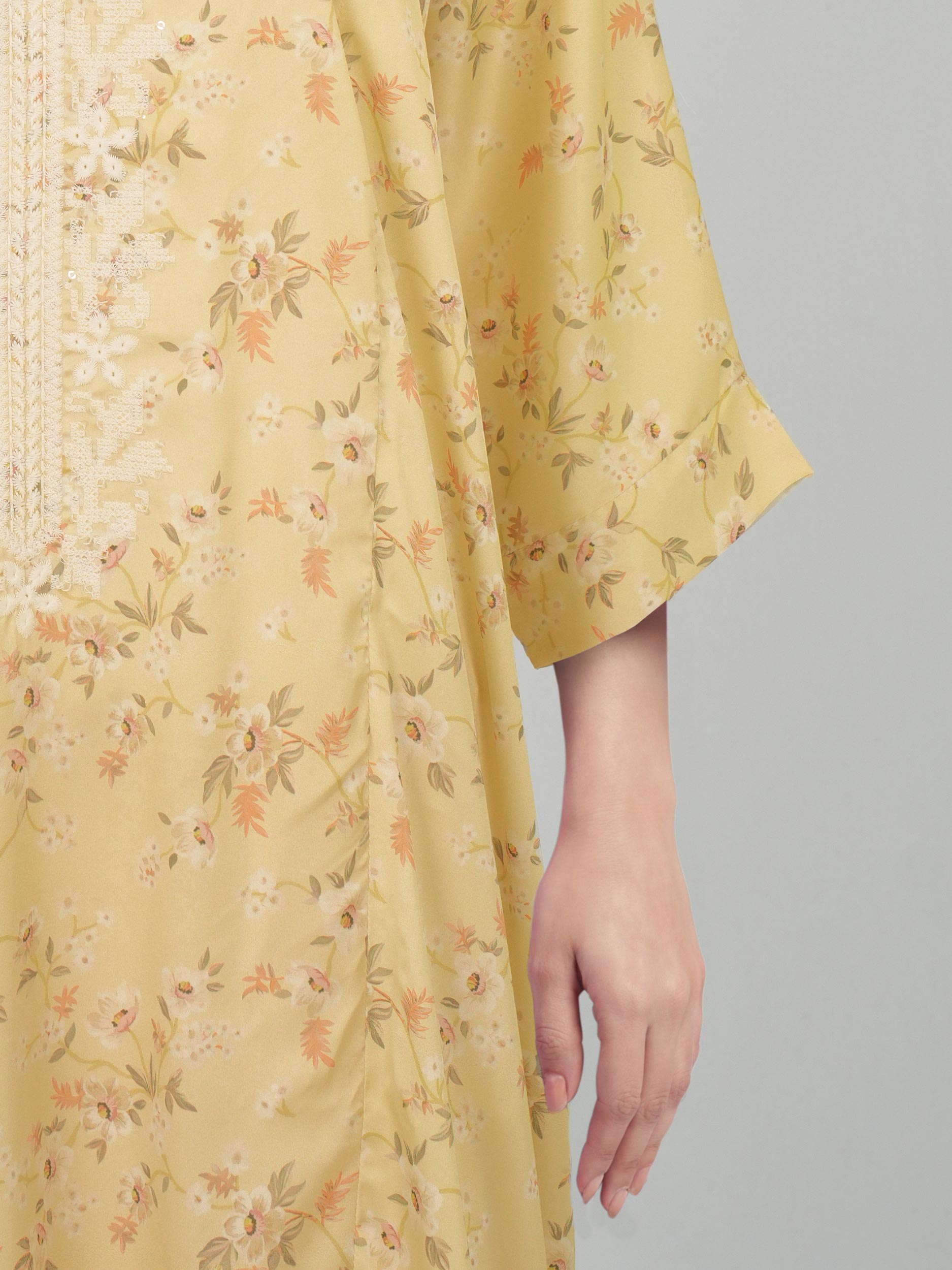 2 Piece Silk Suit- Embroidered (Pret)