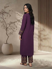 2 Piece Zari Karandi Suit- Embroidered (Pret)