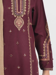 3-Piece Khaddar Suit-Embroidered (Pret)