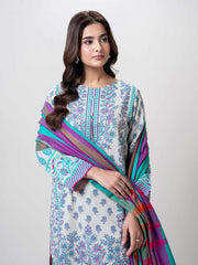 3 Piece Slub Khaddar Suit (Pret)