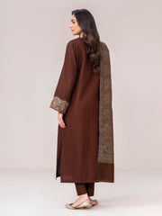 3 Piece Dobby Suit- Embroidered (Pret)