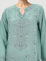 3 Piece Slub Khaddar- Embroidered (Pret)