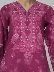 3 Piece Lawn Slub Suit (Pret)