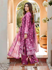 3 Piece Lawn Slub Suit (Pret)