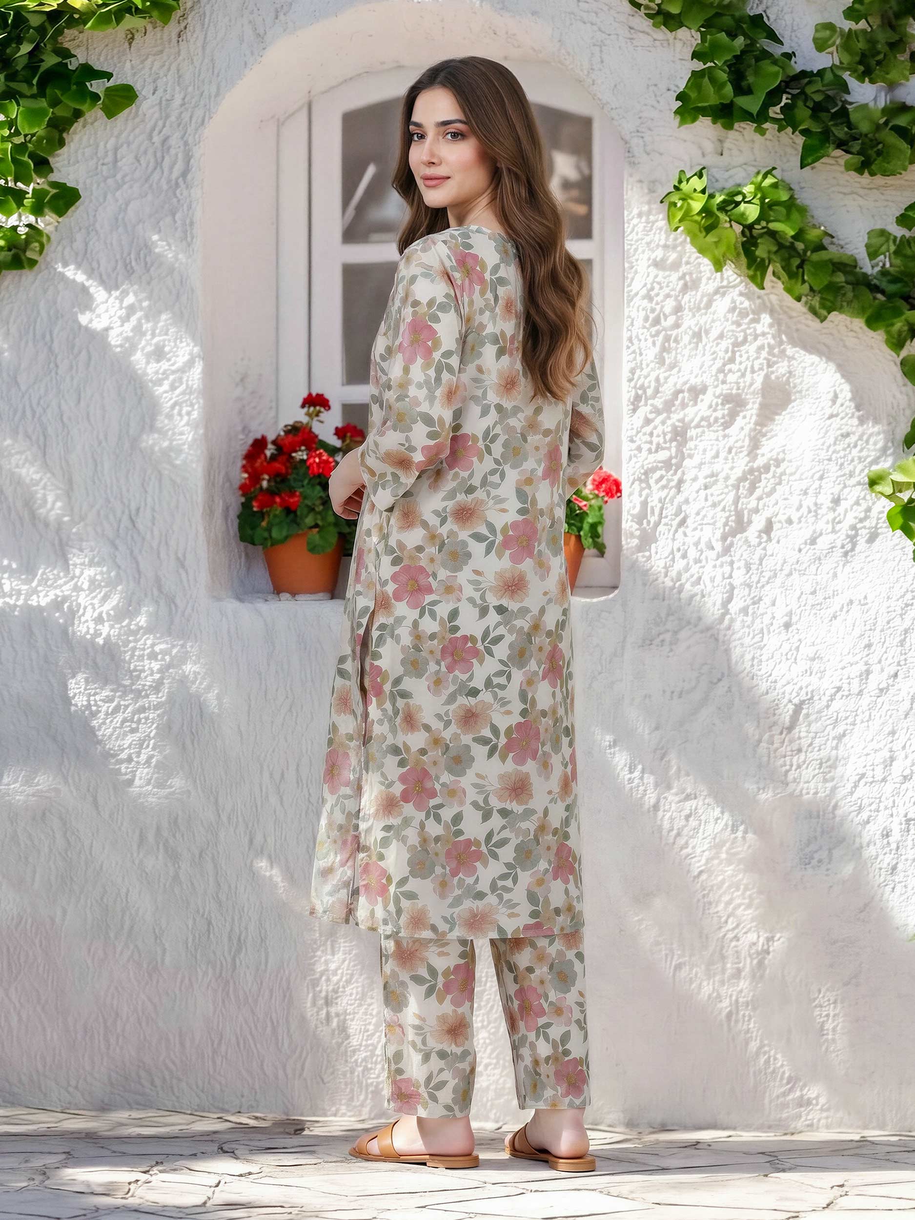 2 Piece Lawn Suit (Pret)