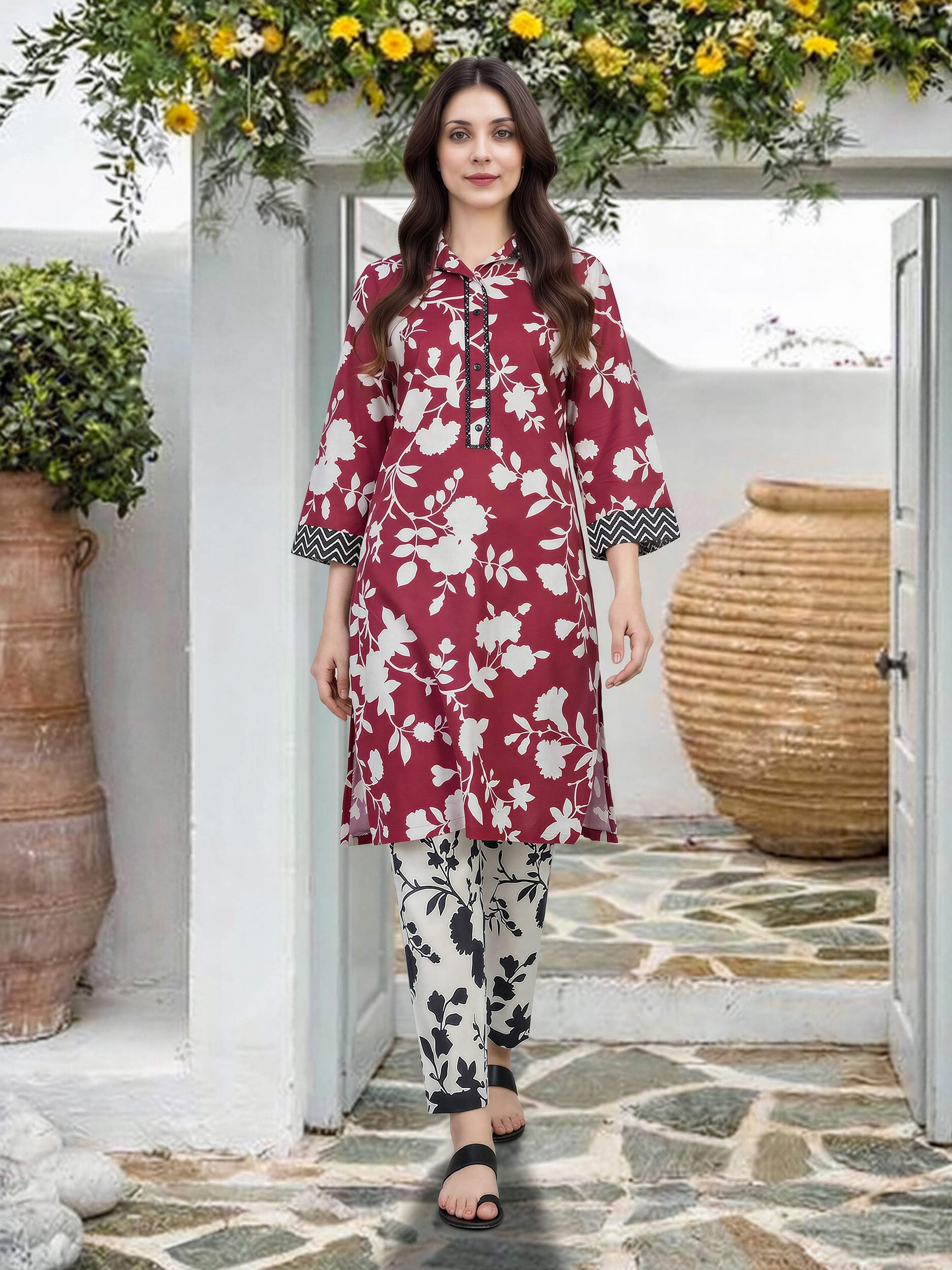 2 Piece Lawn Suit (Pret)