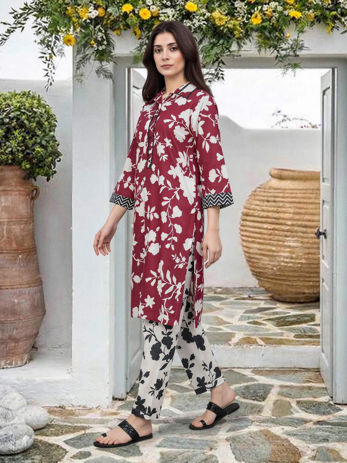 2 Piece Lawn Suit (Pret)