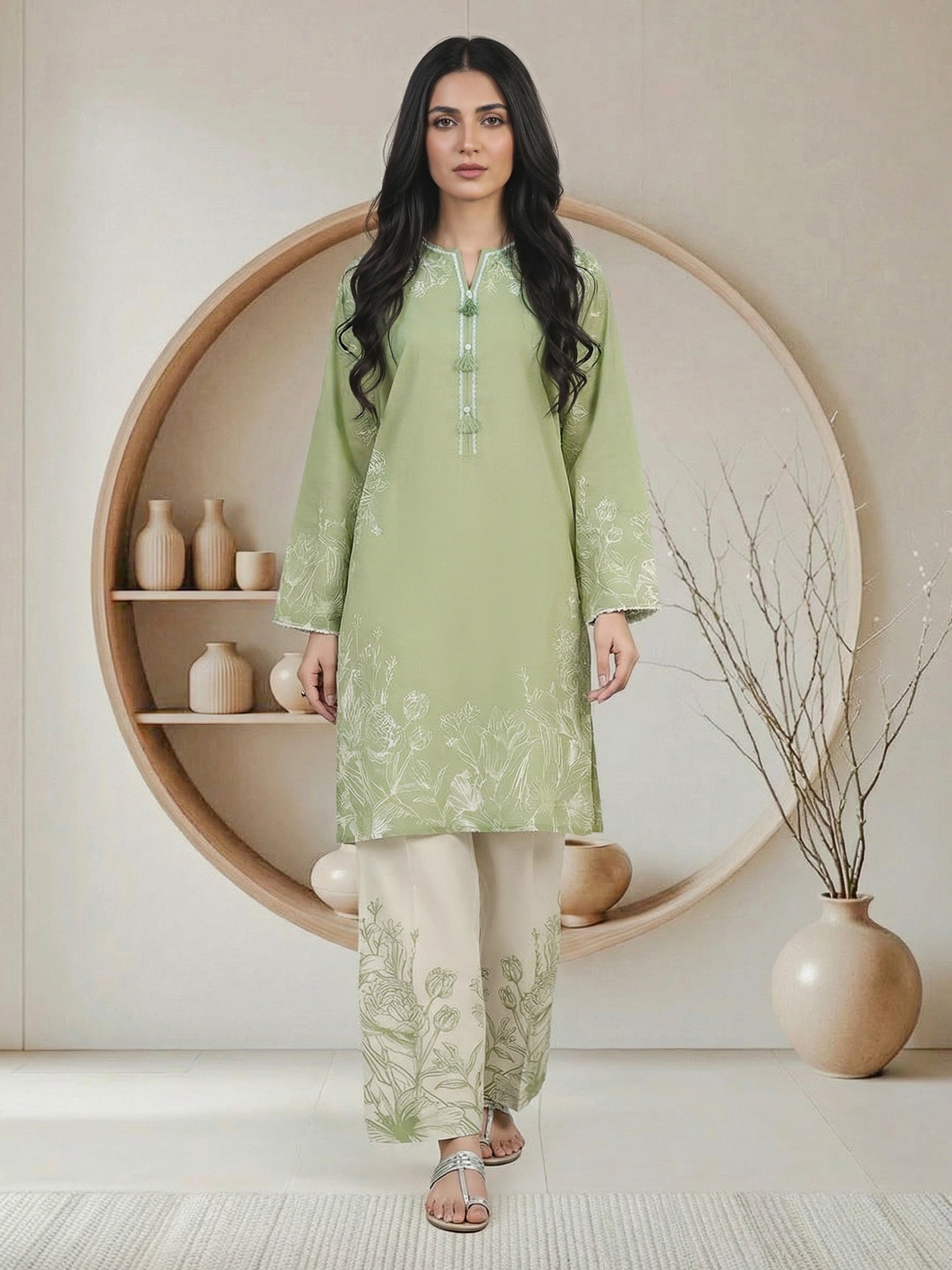 2 Piece Premium Lawn Suit (Pret)