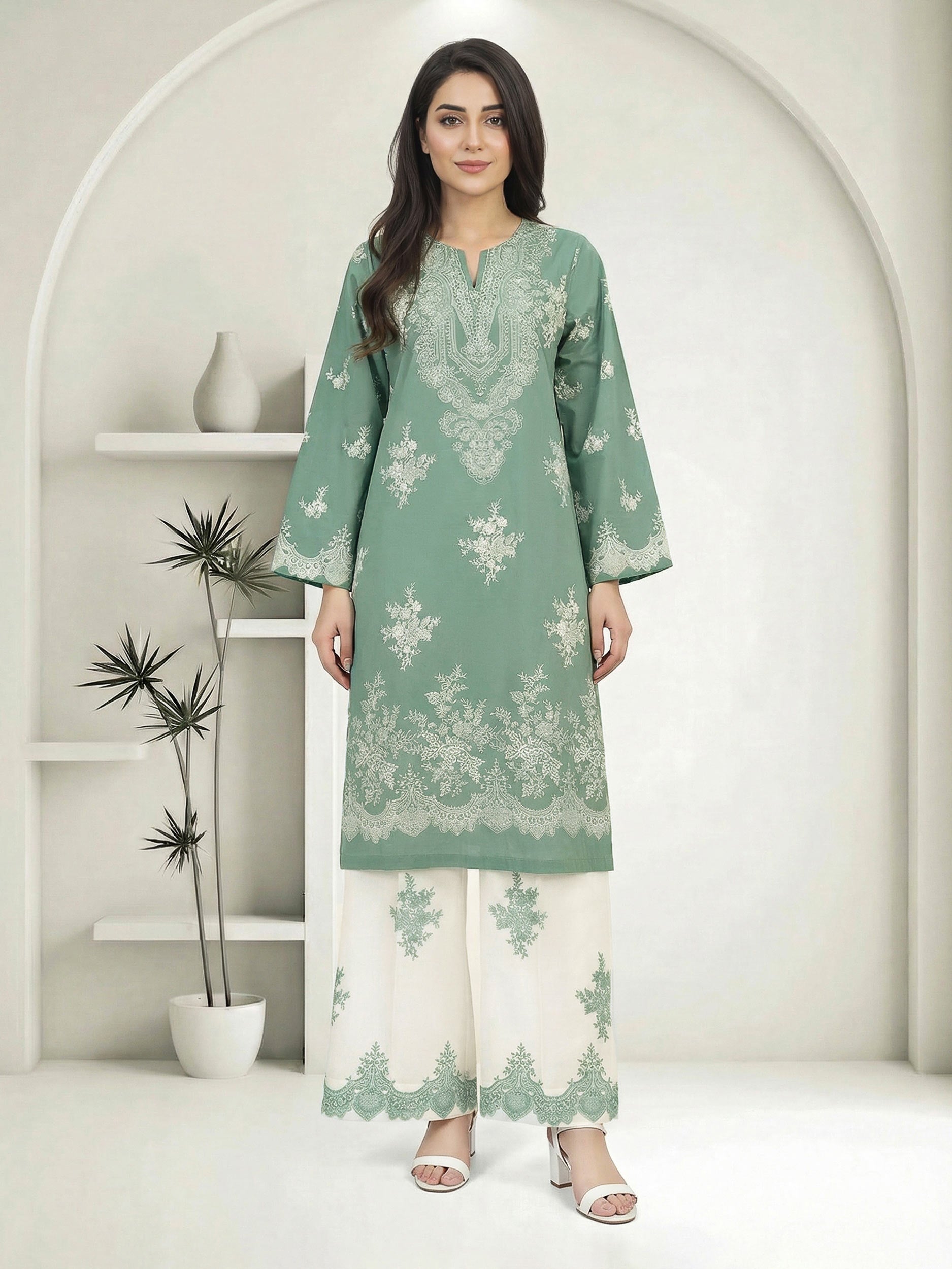 2 Piece Lawn Suit (Pret)