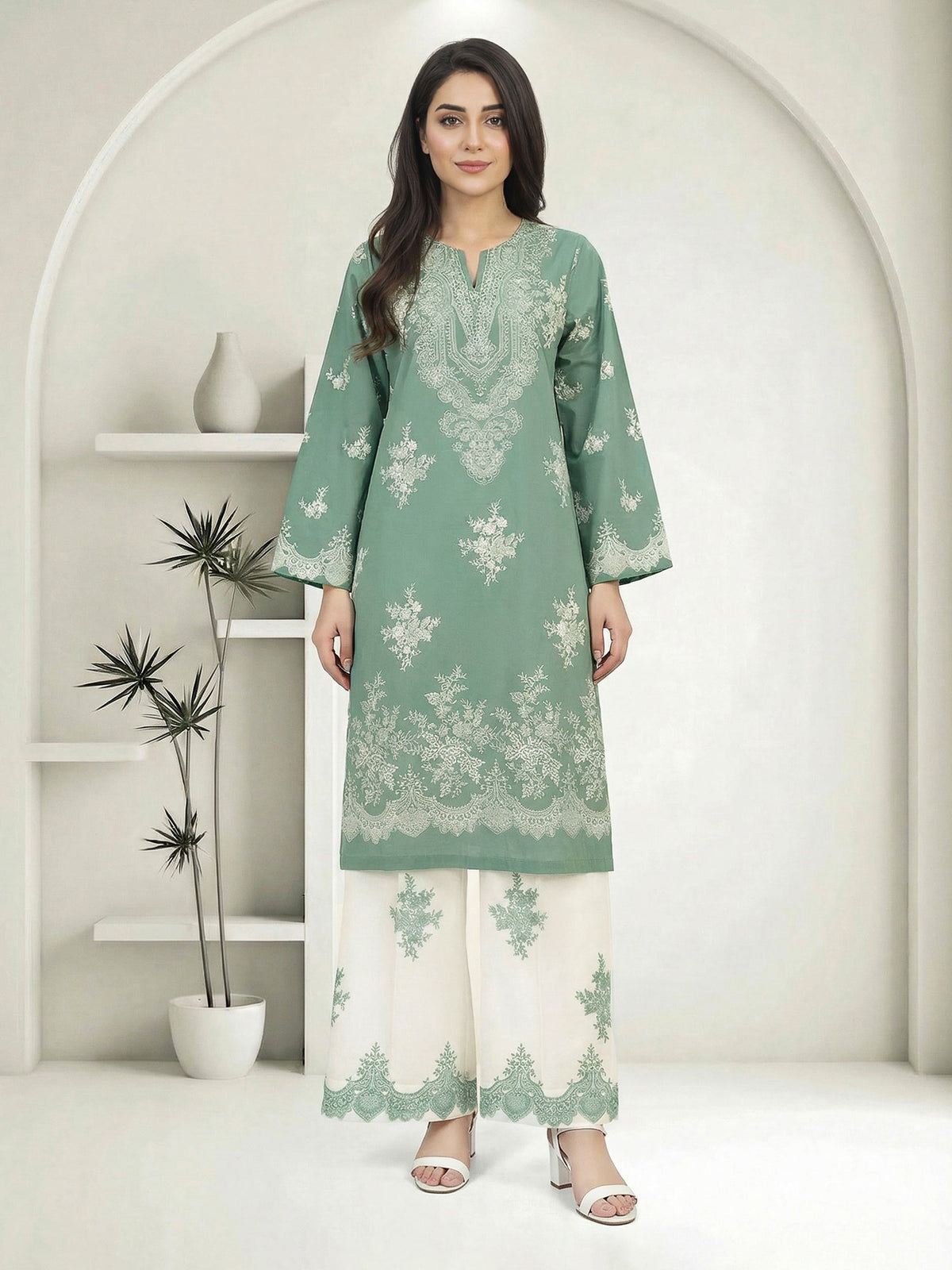 2 Piece Lawn Suit (Pret)