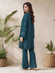 2 Piece Premium Silk Suit- Embroidered (Pret)