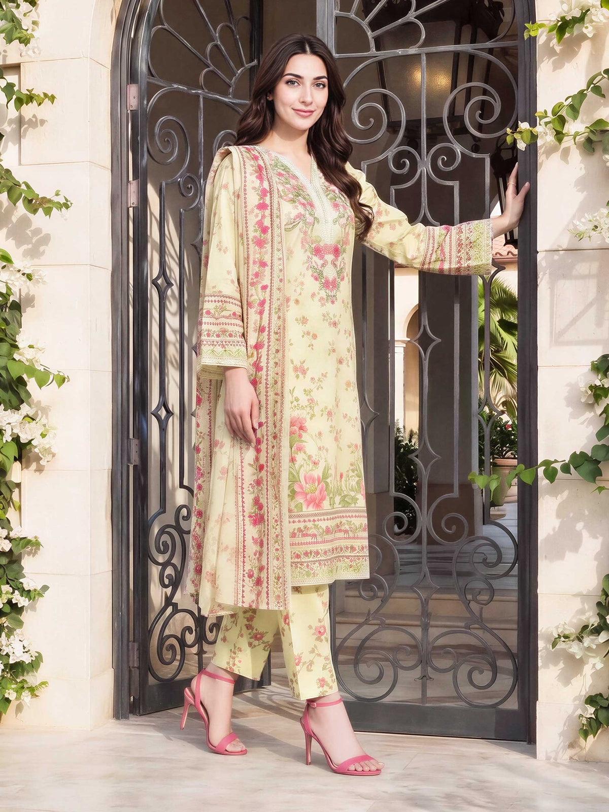 3 Piece Lawn Suit (Pret)