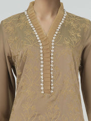 2 Piece Silk Suit- Embroidered (Pret)