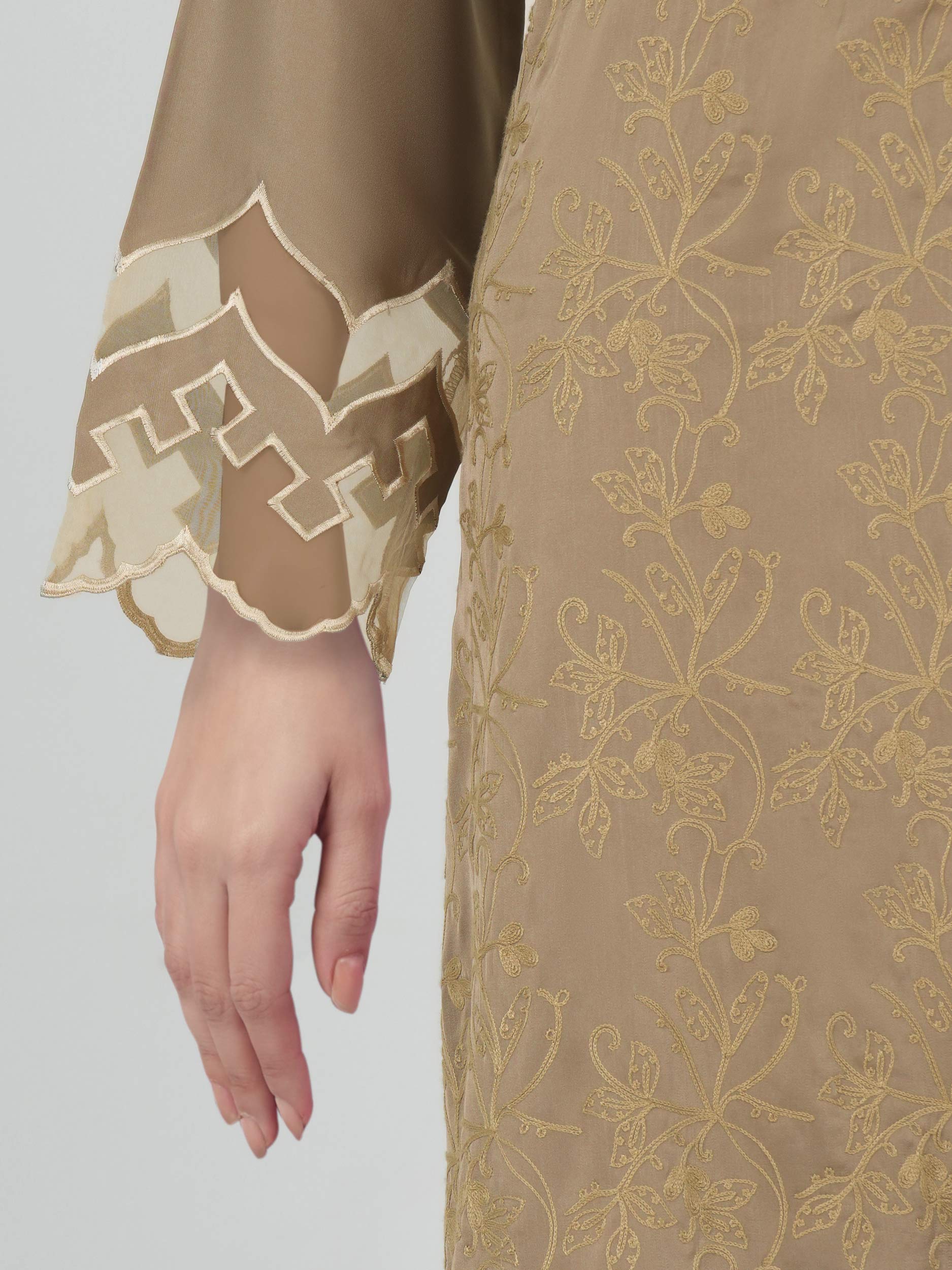 2 Piece Silk Suit- Embroidered (Pret)