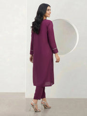2 Piece Silk Suit- Embellished (Pret)