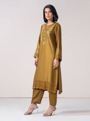 2 Piece Silk Suit- Embroidered (Pret)