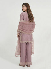 3 Piece Premium Silk Suit- Embroidered (Pret)