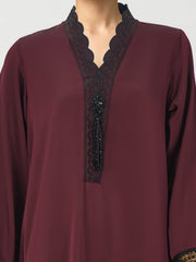2 Piece Silk Suit- Embroidered (Pret)