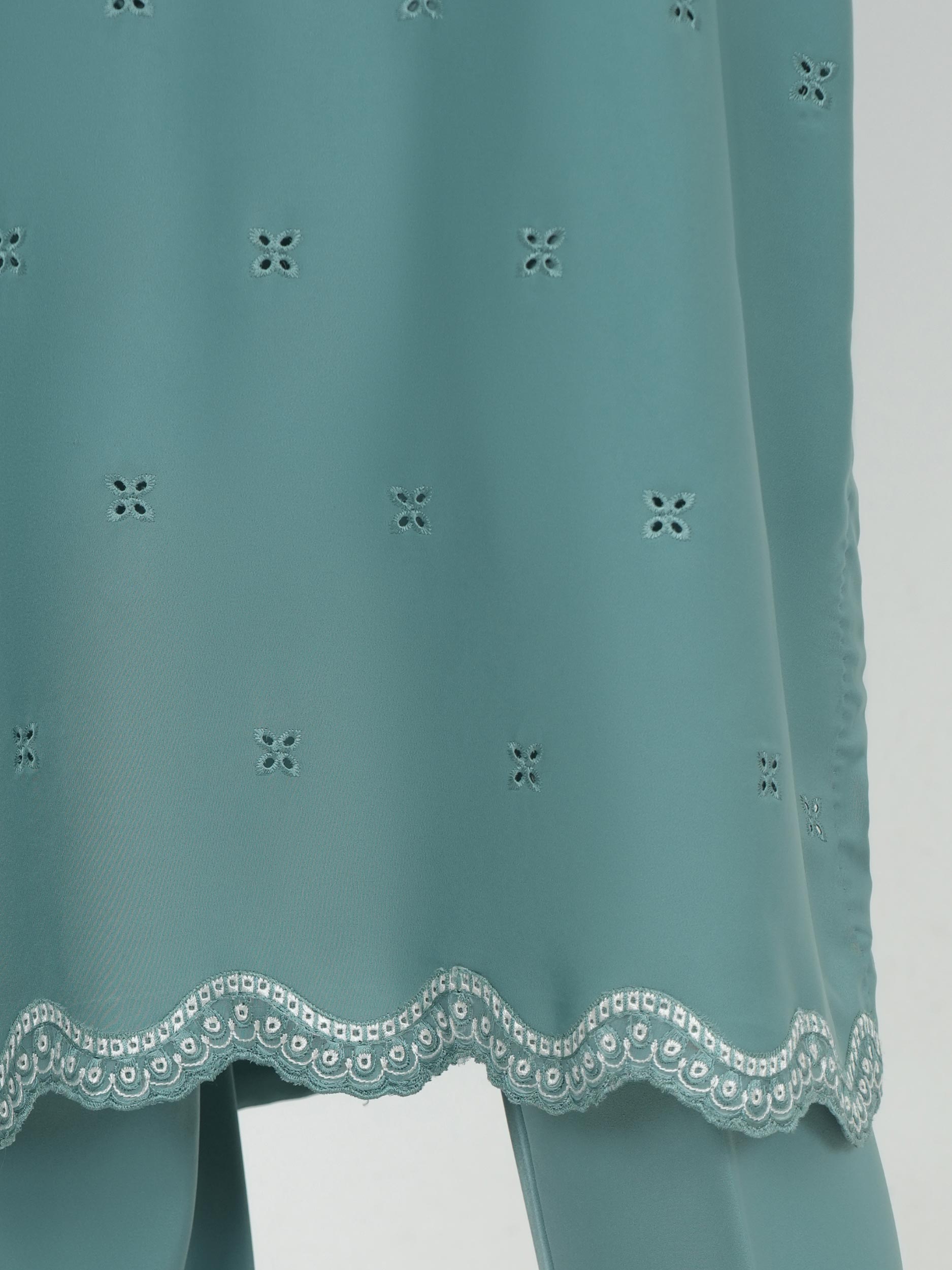 2 Piece Premium Silk Suit- Embroidered (Pret)