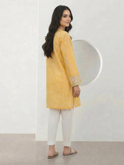 Jacquard Yarn Dyed Kurti- Embroidered (Pret)
