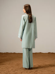 2 Piece Viscose Suit- Embroidered (Pret)