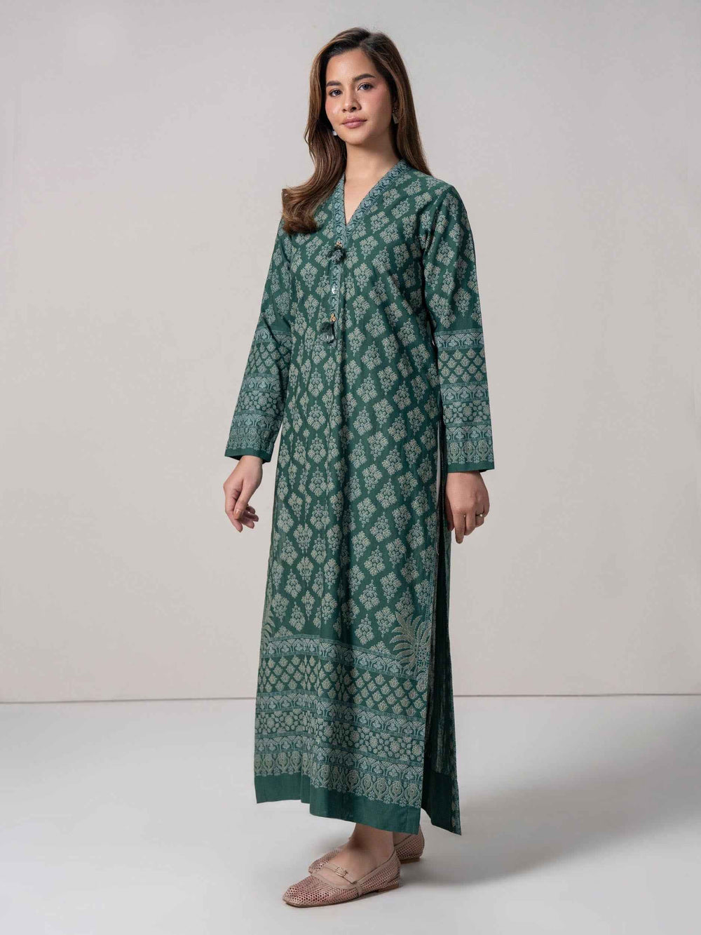 Slub Khaddar Shirt (Pret)