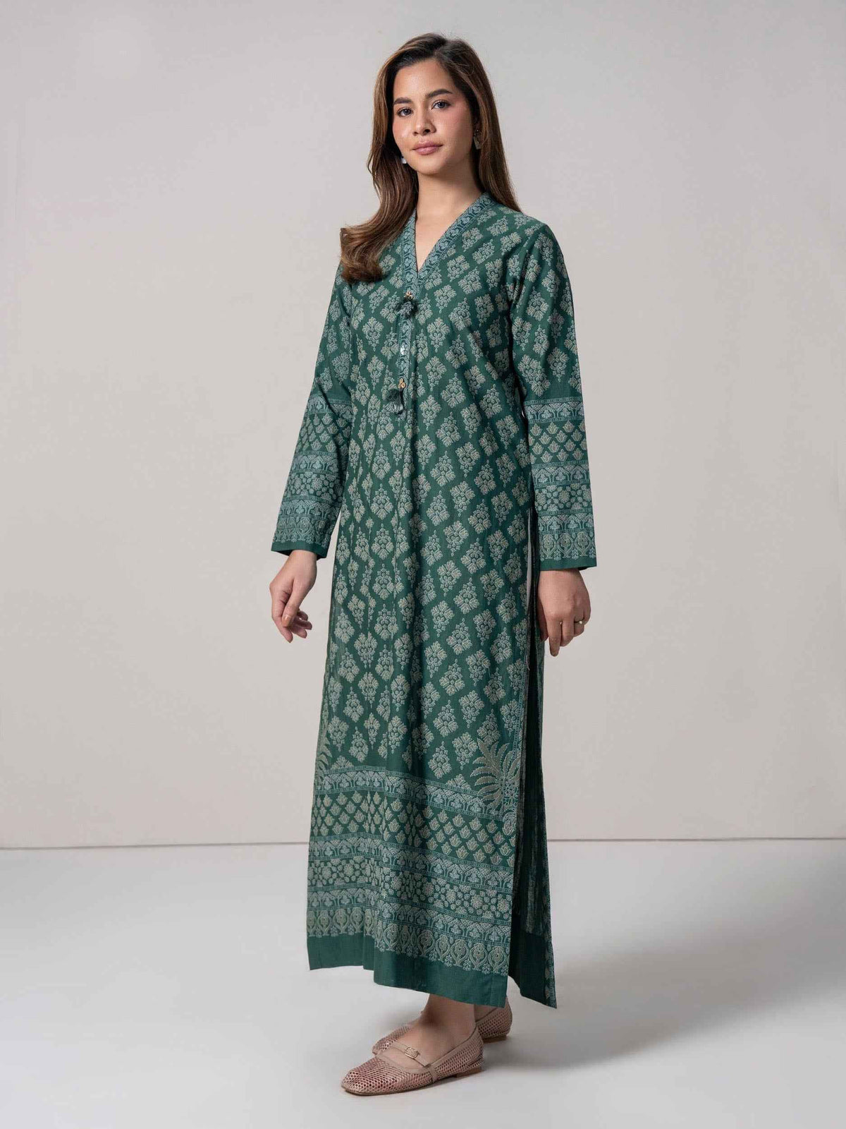Slub Khaddar Shirt (Pret)