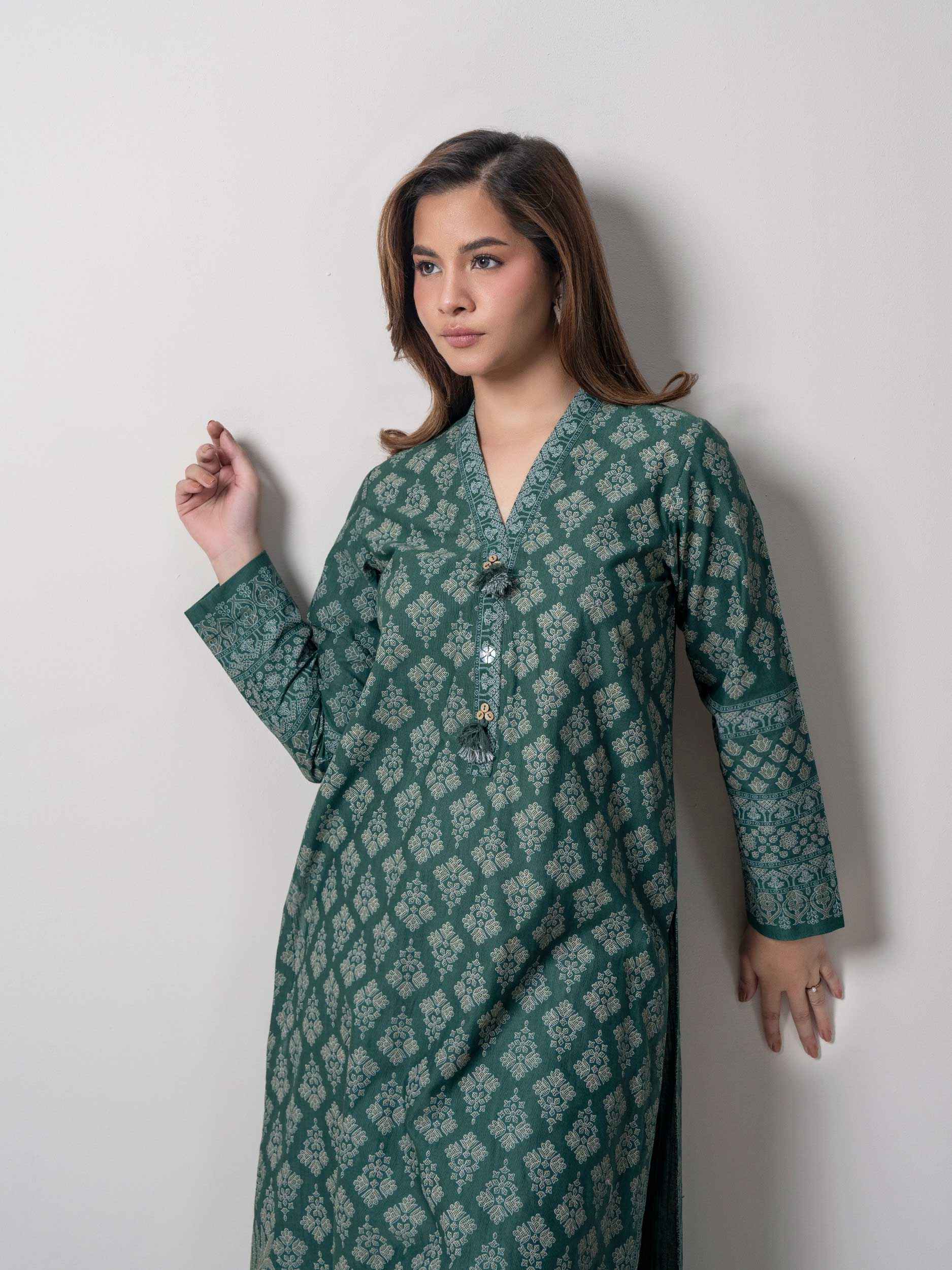 Slub Khaddar Shirt (Pret)