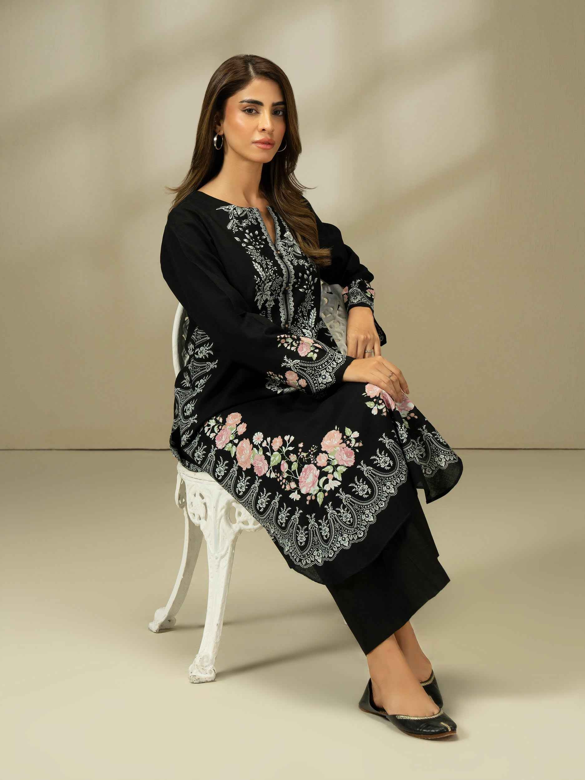 Khaddar Shirt-Printed (Pret)
