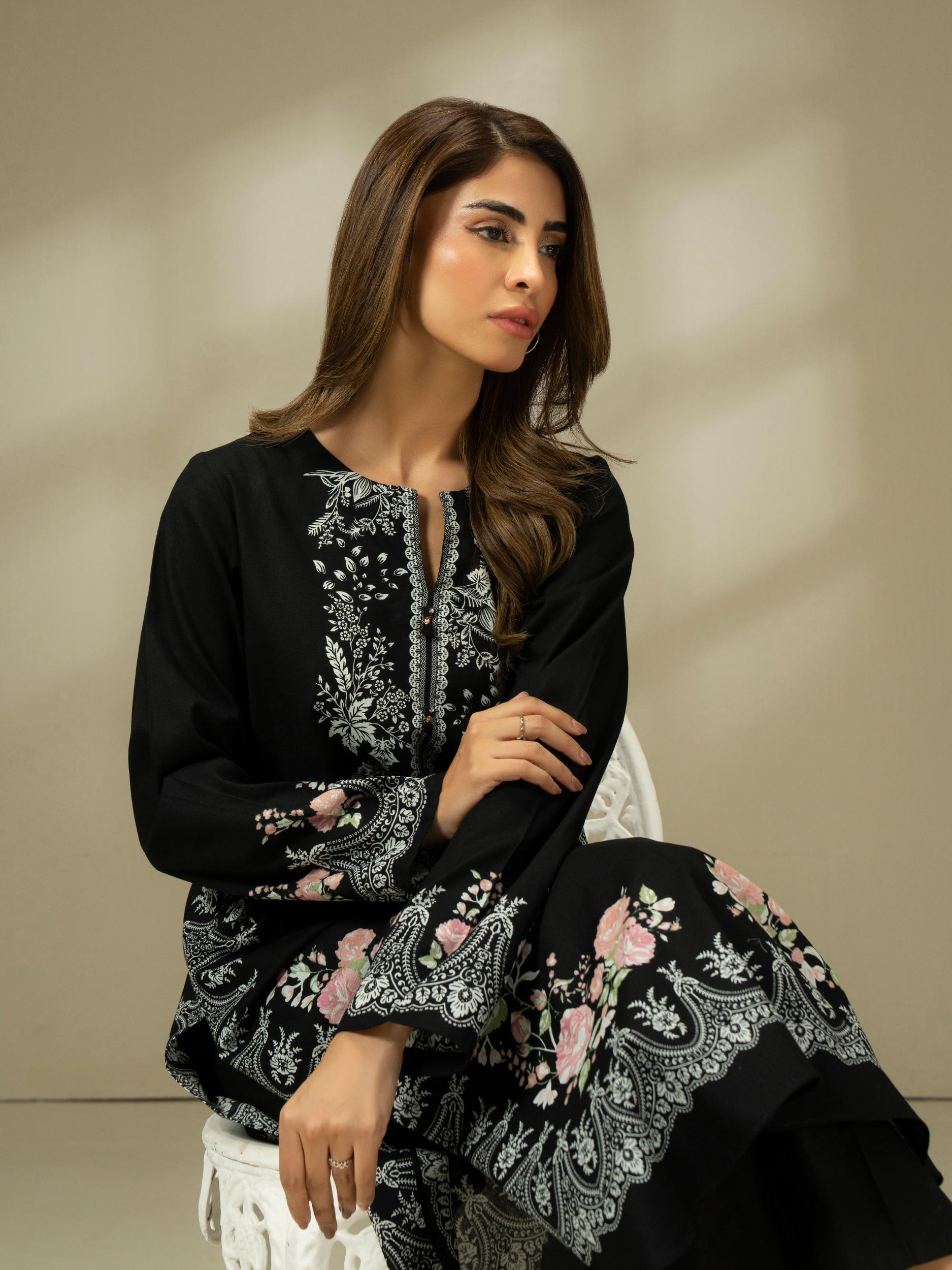 Khaddar Shirt-Printed (Pret)