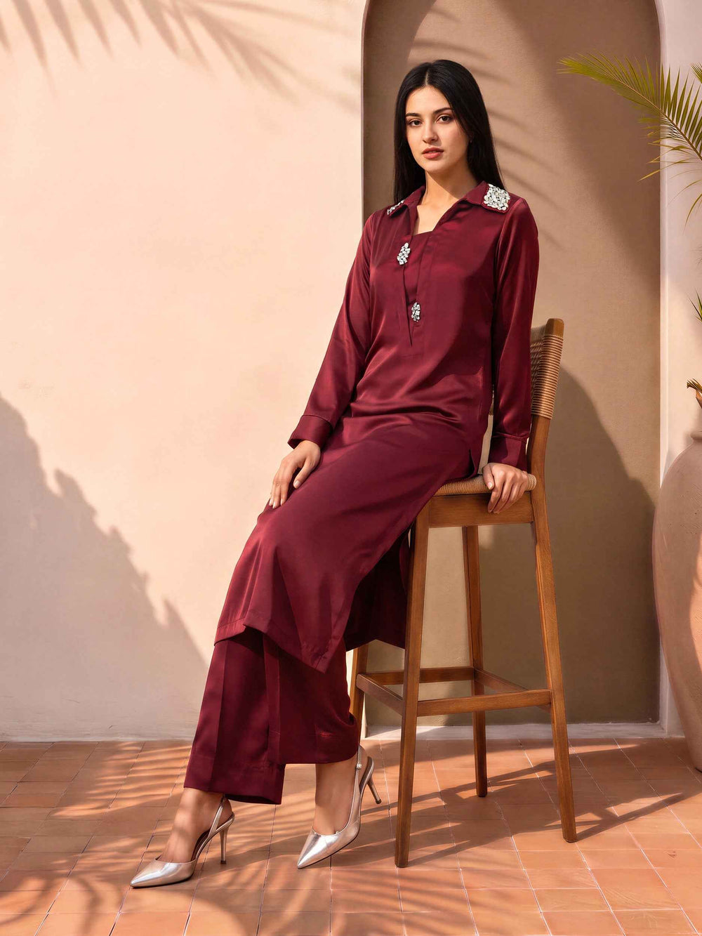 2 Piece Grip Suit- Embellished (Pret)