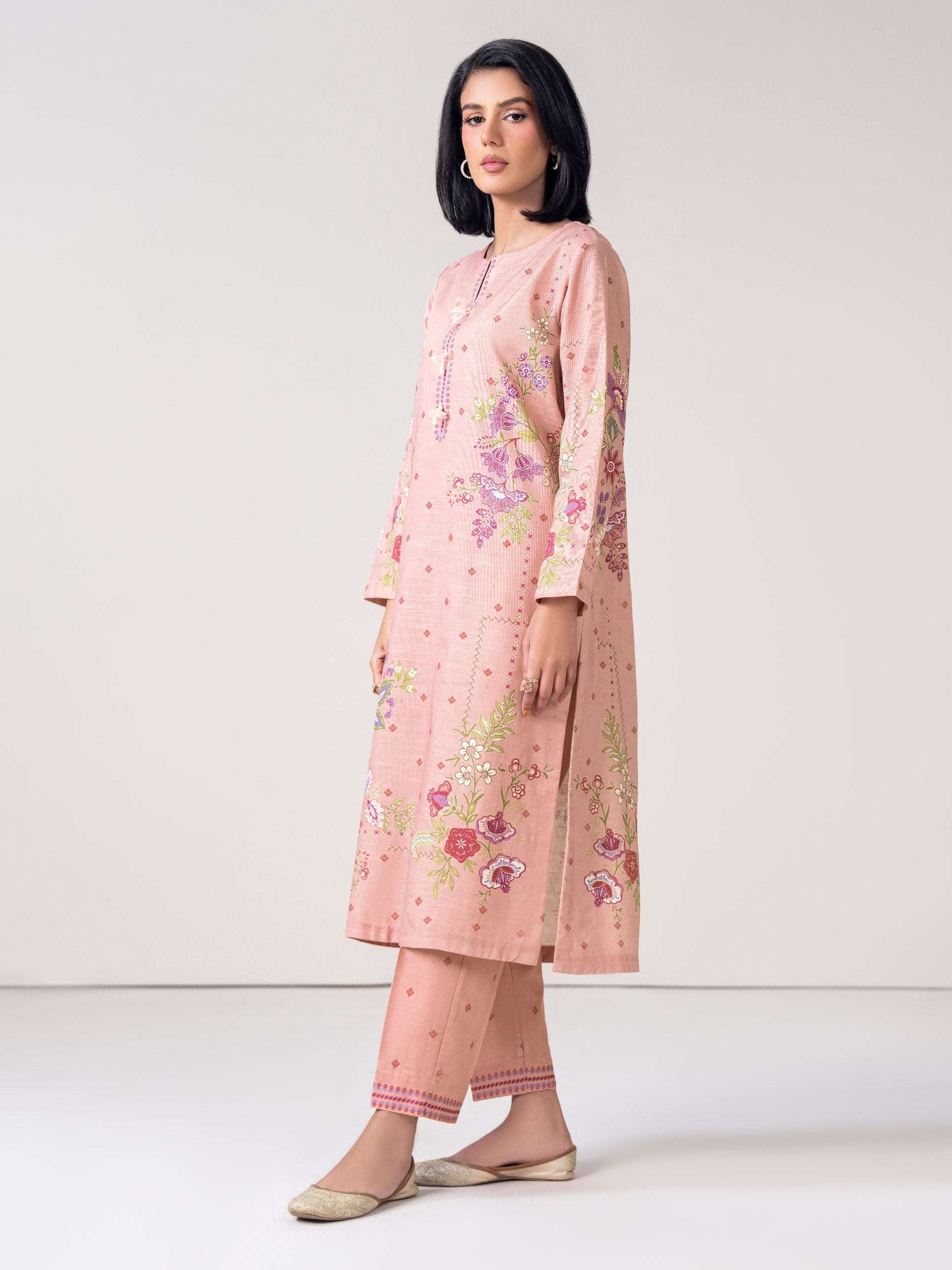 2-Piece Slub Khaddar Suit (Pret)