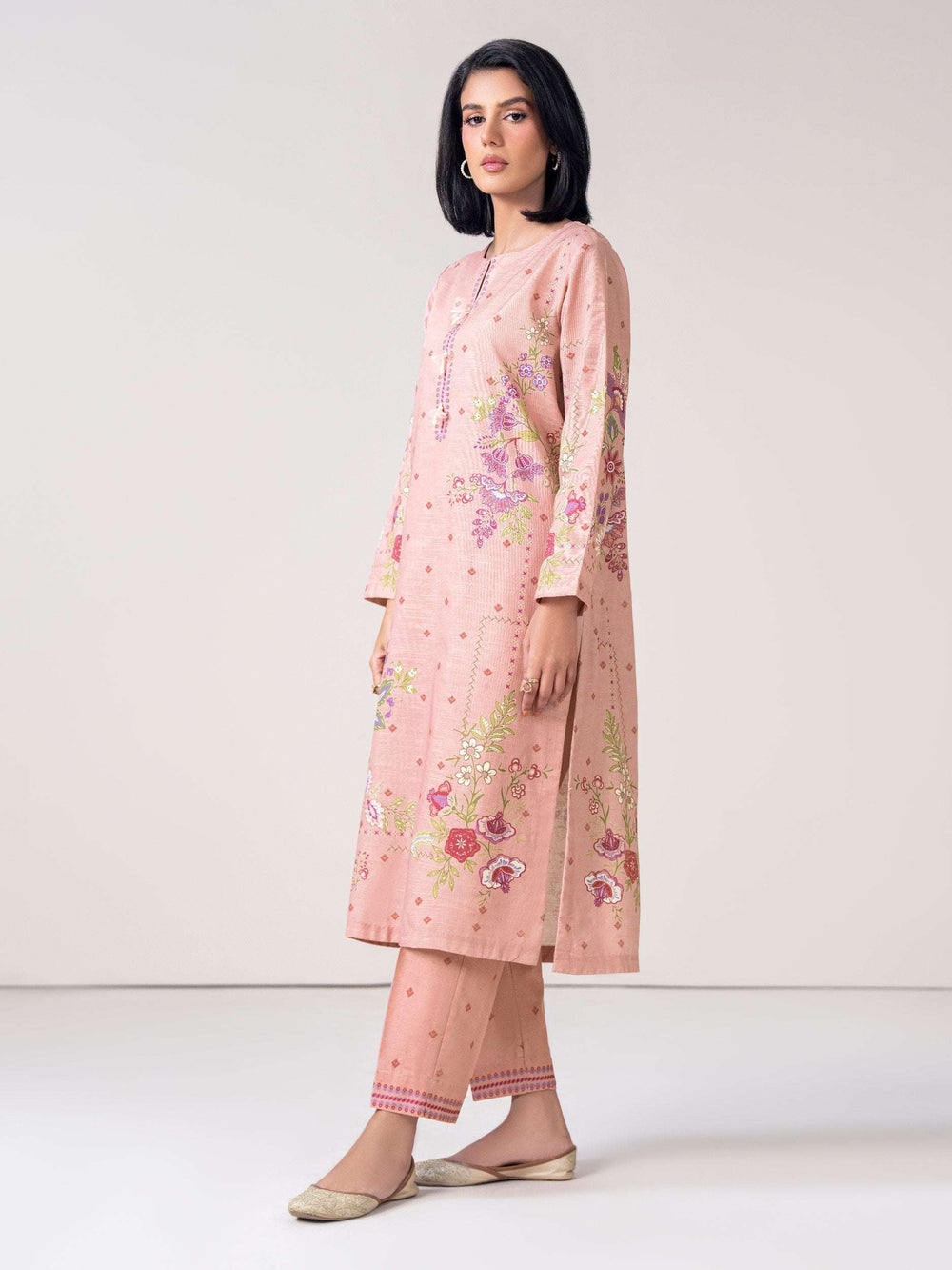 2-Piece Slub Khaddar Suit (Pret)