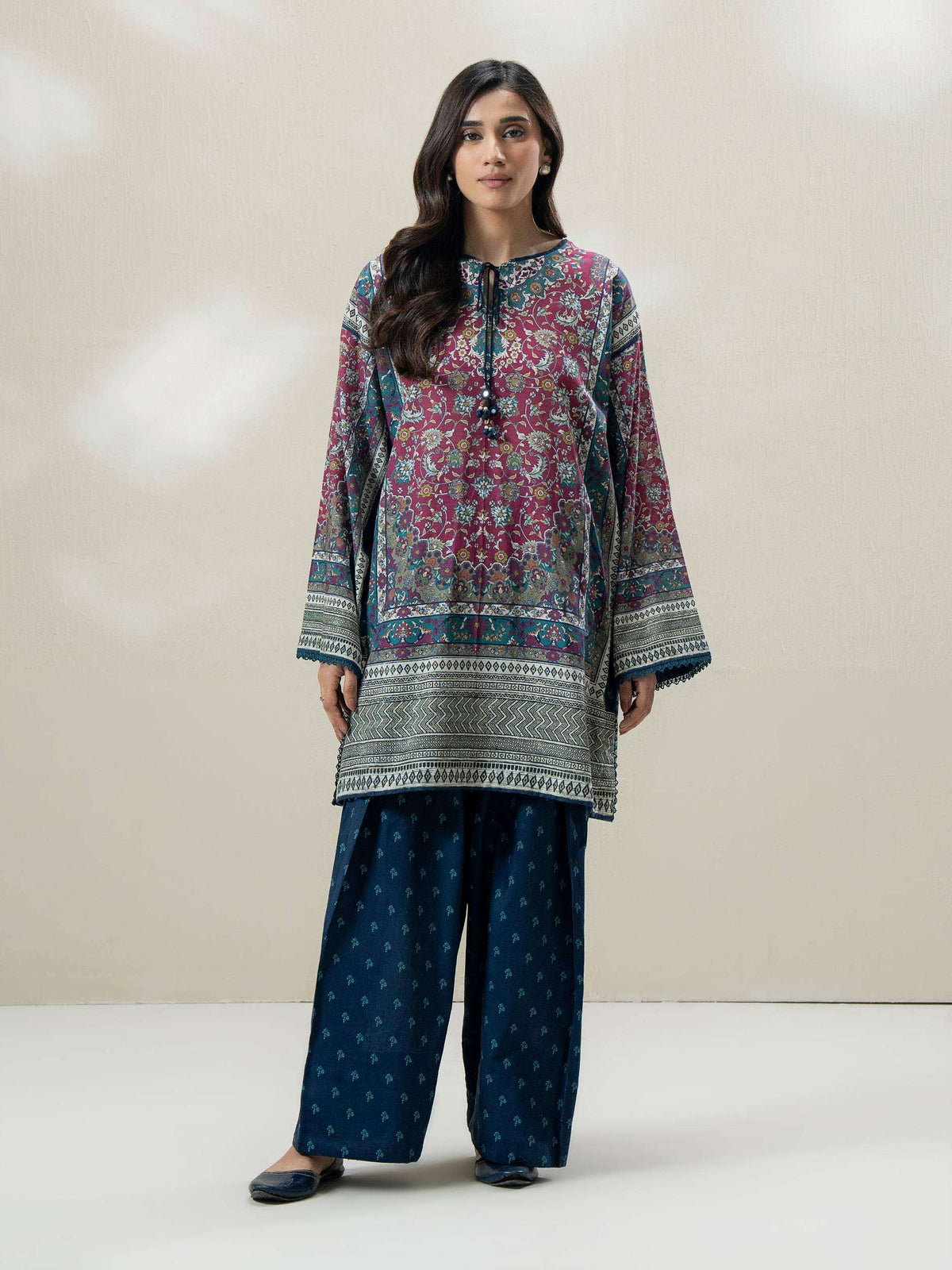 2-Piece Slub Khaddar Suit (Pret)